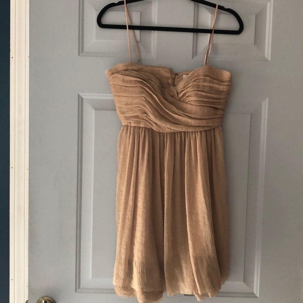 Champagne short cocktail dress
